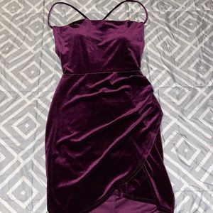 Maroon spagetti strap dress